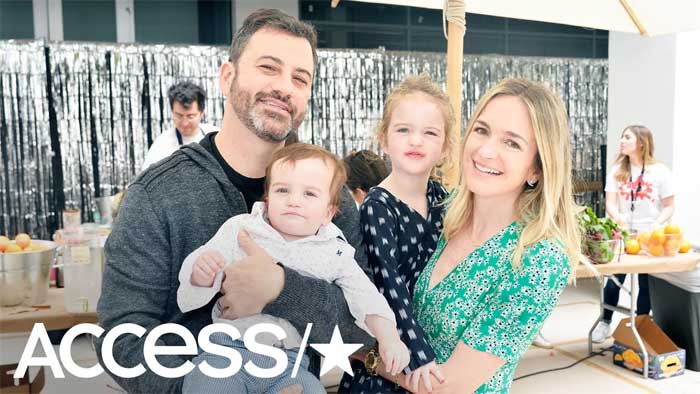 A photo of Jimmy Kimmel family.